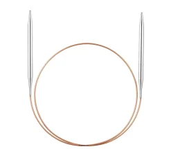 addi Rundstricknadel, Messing, 80 cm