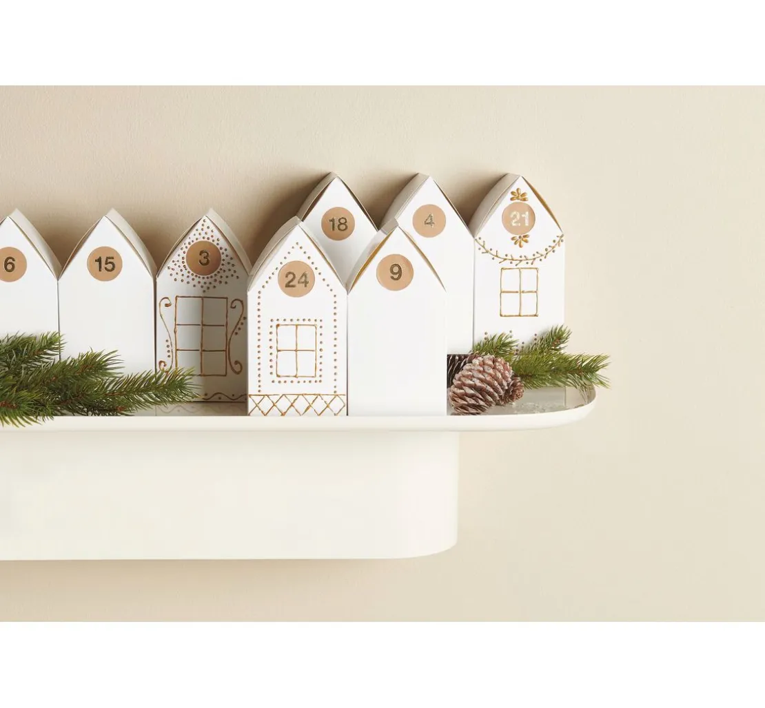 Adventskalender Papphäuser