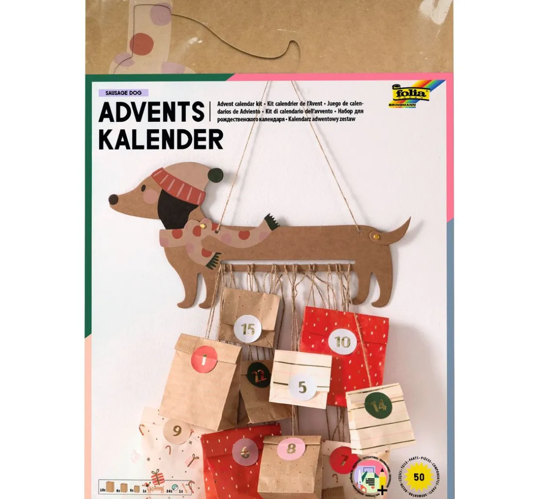 Adventskalender-Set "Weihnachtsdackel"