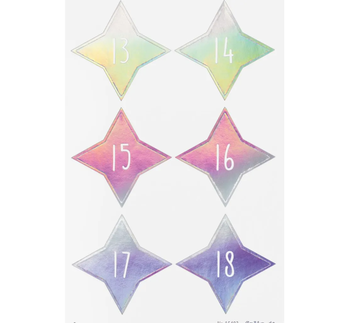 Adventskalendersticker "Sparks Iridescent"