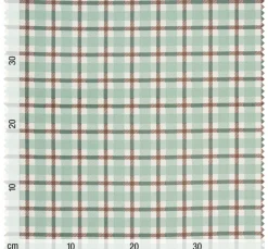 Baumwoll-Stoff "British Karo Grün"