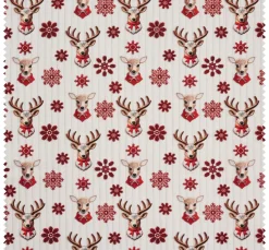Baumwoll-Stoff "Nordic Reindeer"