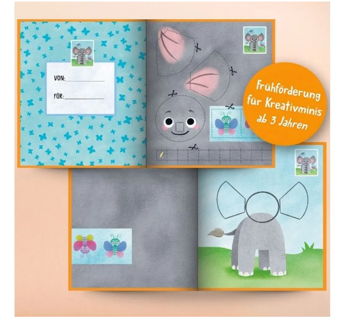 Buch "Das Verbastelbuch für die Allerkleinsten. Schneiden und Kleben. Im Zoo"