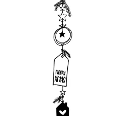 BUTTERER Stempel "Merry Xmas"