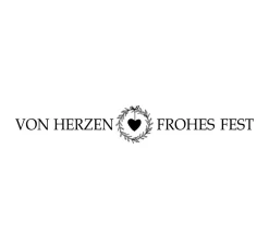BUTTERER Stempel "Von Herzen frohes Fest"