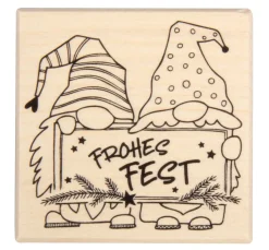 BUTTERER Stempel "Wichtelgrüße"