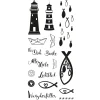Clear Stamps "Leuchtturm, Fische & Co"