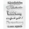Clear Stempel-Set "Guten Appetit"