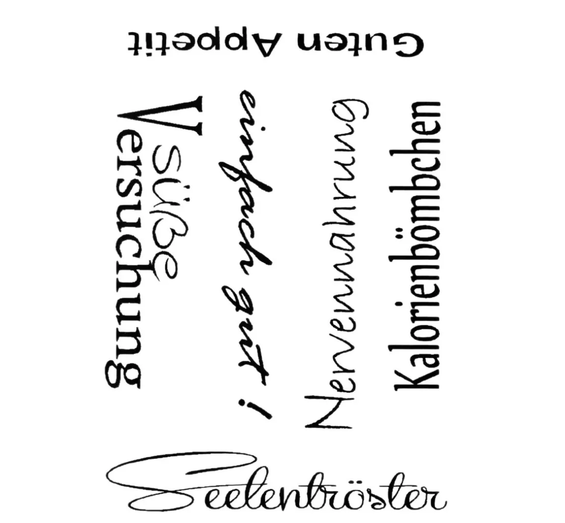 Clear Stempel-Set "Guten Appetit"