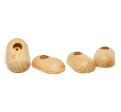 Clownfüße aus Holz, 4 Stück