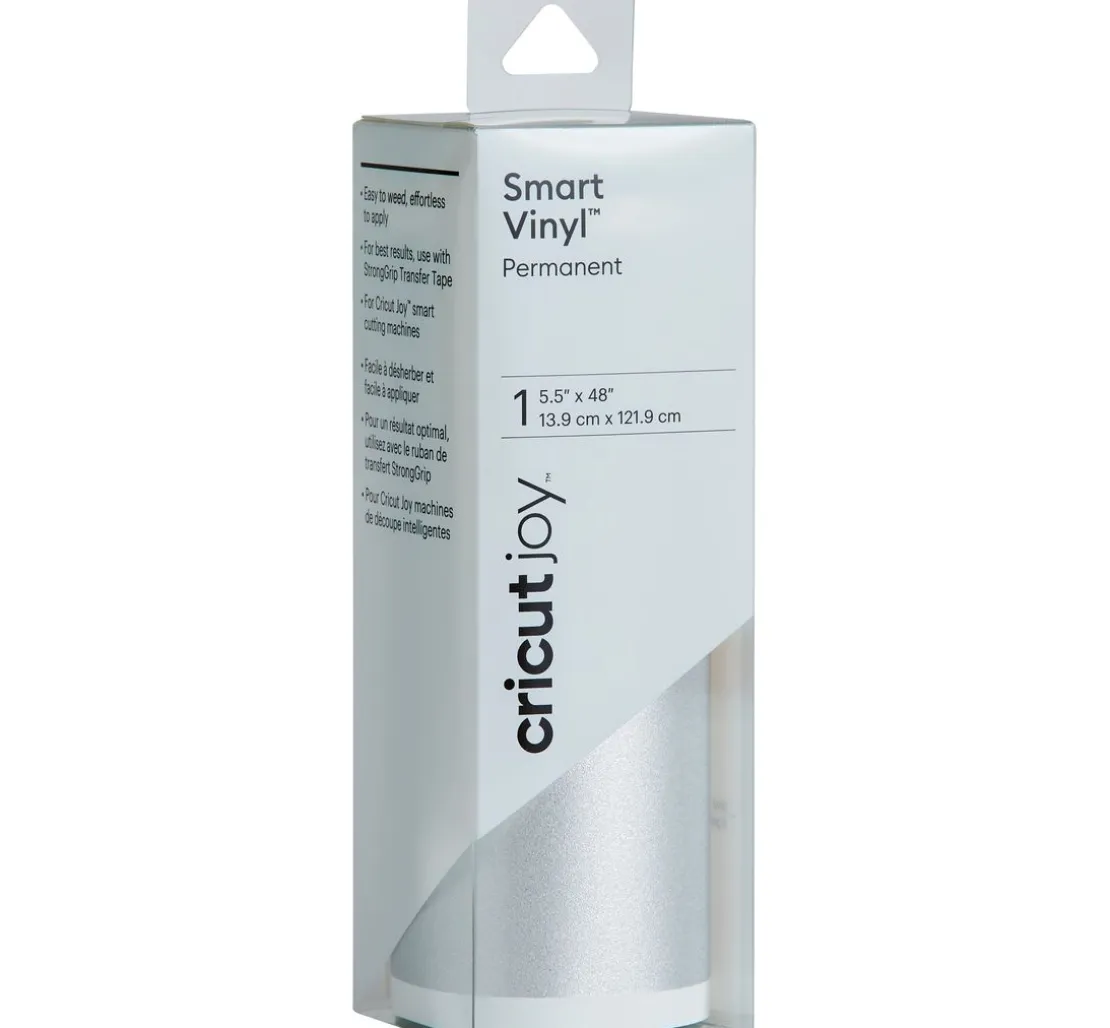 Cricut Joy Selbstklebende Vinylfolie - Glänzend "Smart Vinyl - Permanent", 13,9