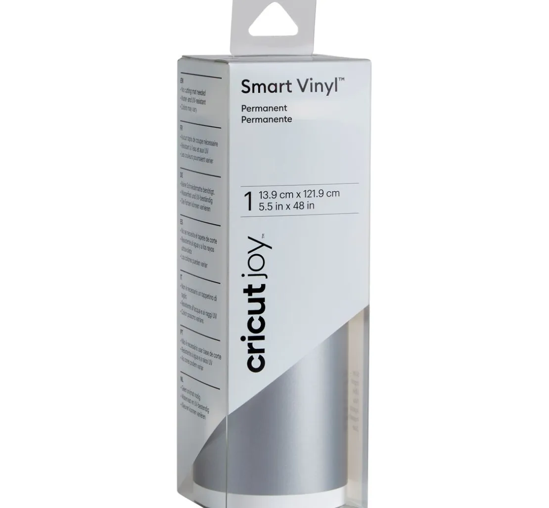 Cricut Joy Selbstklebende Vinylfolie - Glänzend "Smart Vinyl - Permanent", 13,9
