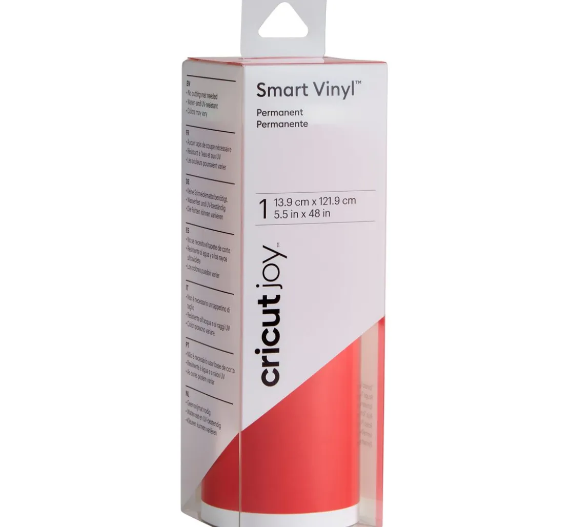 Cricut Joy Selbstklebende Vinylfolie - Glänzend "Smart Vinyl - Permanent", 13,9