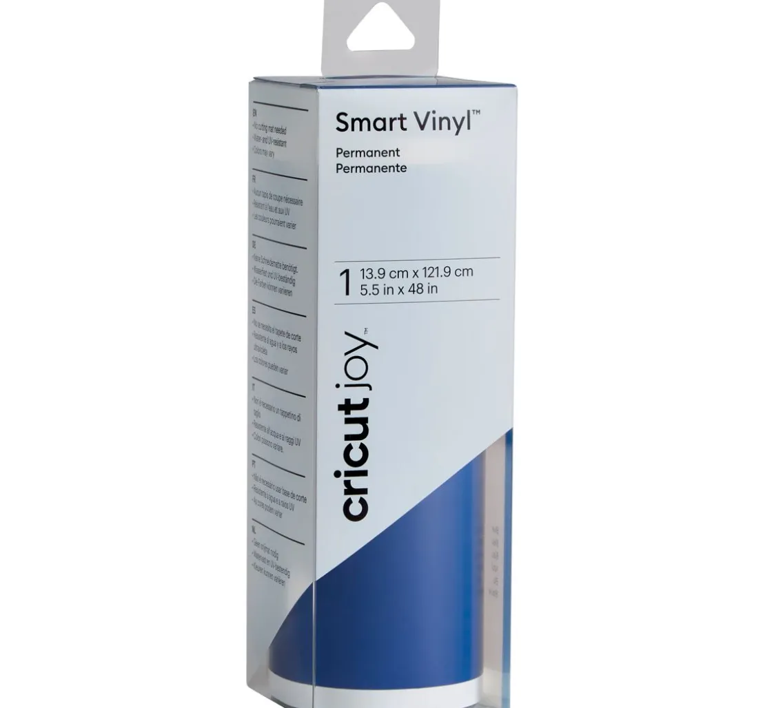 Cricut Joy Selbstklebende Vinylfolie - Glänzend "Smart Vinyl - Permanent", 13,9