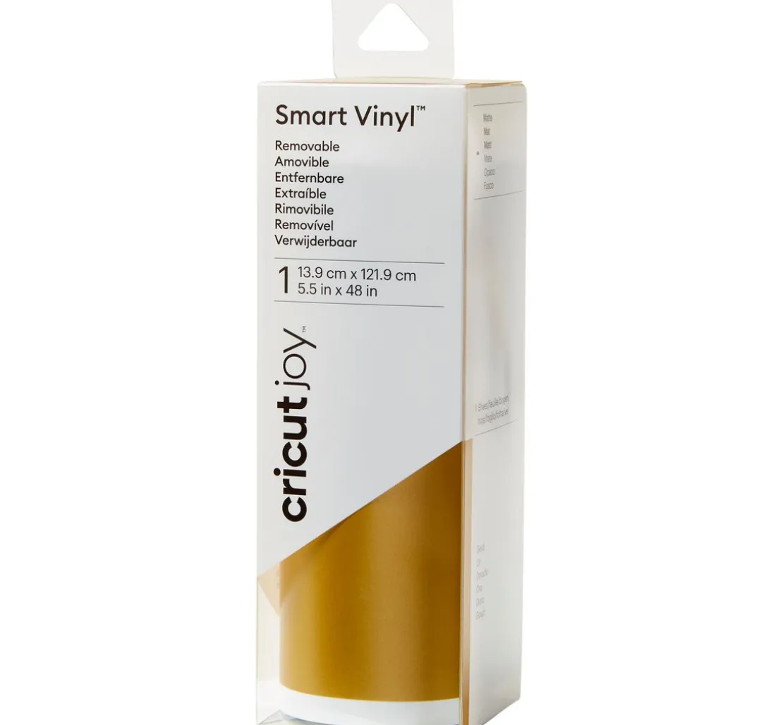 Cricut Joy Selbstklebende Vinylfolie - Matt "Smart Vinyl - Removable", 13,9 x 12