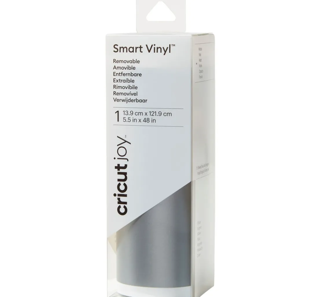 Cricut Joy Selbstklebende Vinylfolie - Matt "Smart Vinyl - Removable", 13,9 x 12