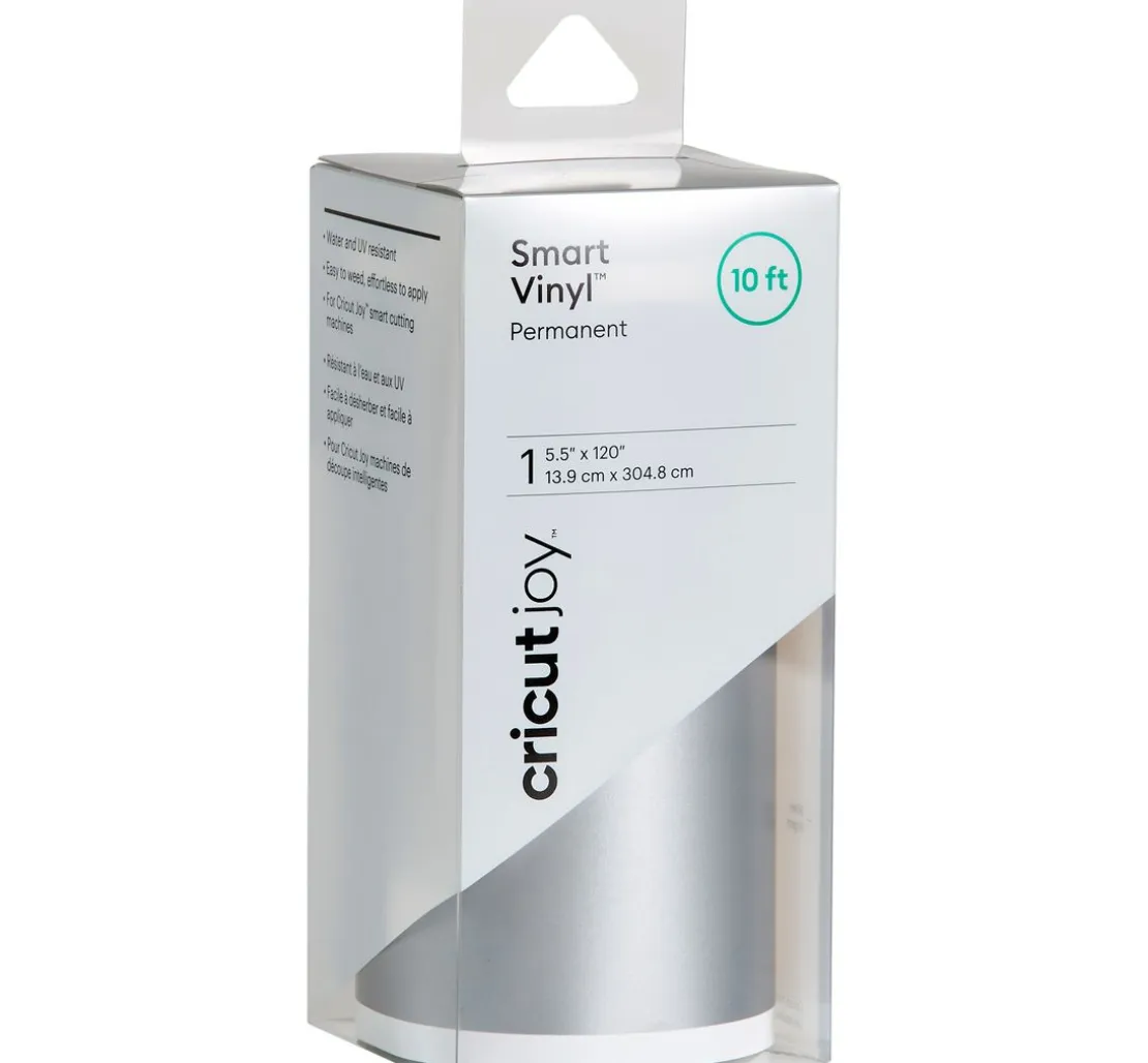 Cricut Joy Selbstklebende Vinylfolie - Glänzend "Smart Vinyl - Permanent", 13,9