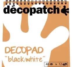 Décopatch Papierblock "Decopad Black and White"