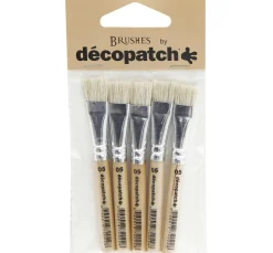 Décopatch Seiden-Borstenpinsel Nr. 5, 5 Stück