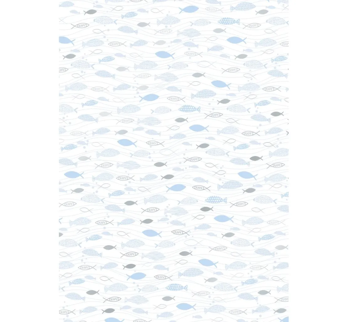 Designkarton "Hotfoil", Fischschwarm