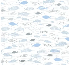 Designkarton "Hotfoil", Fischschwarm