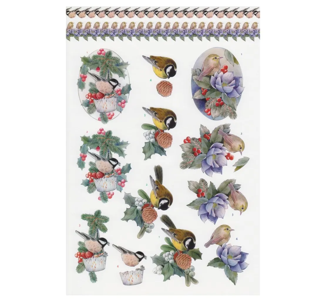 3D-Stanzbogenbuch "Christmas Baubles"
