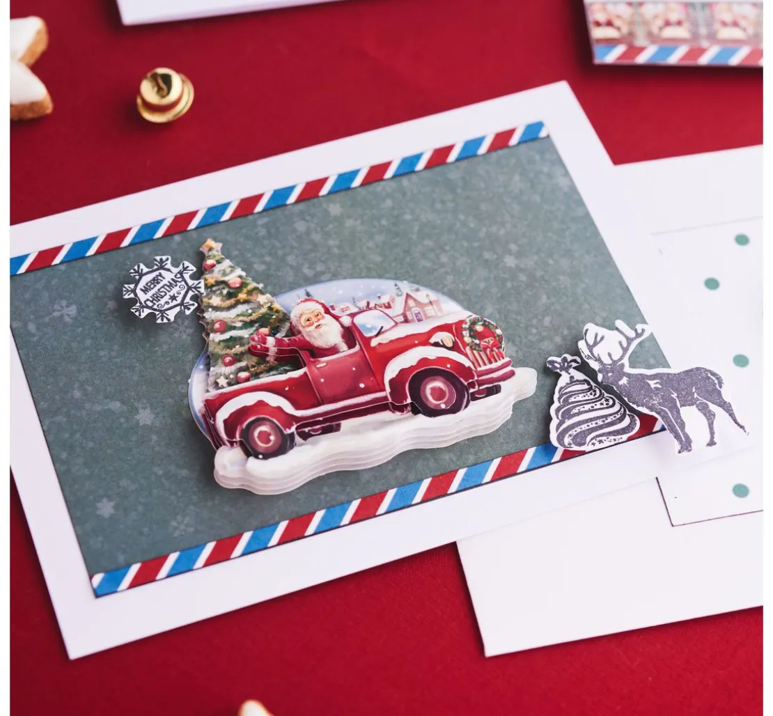 3D-Stanzbogenbuch "Christmas Baubles"