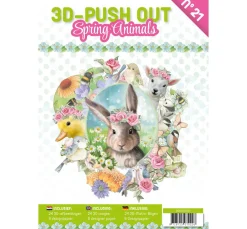 3D-Stanzbogenbuch "Spring Animals"
