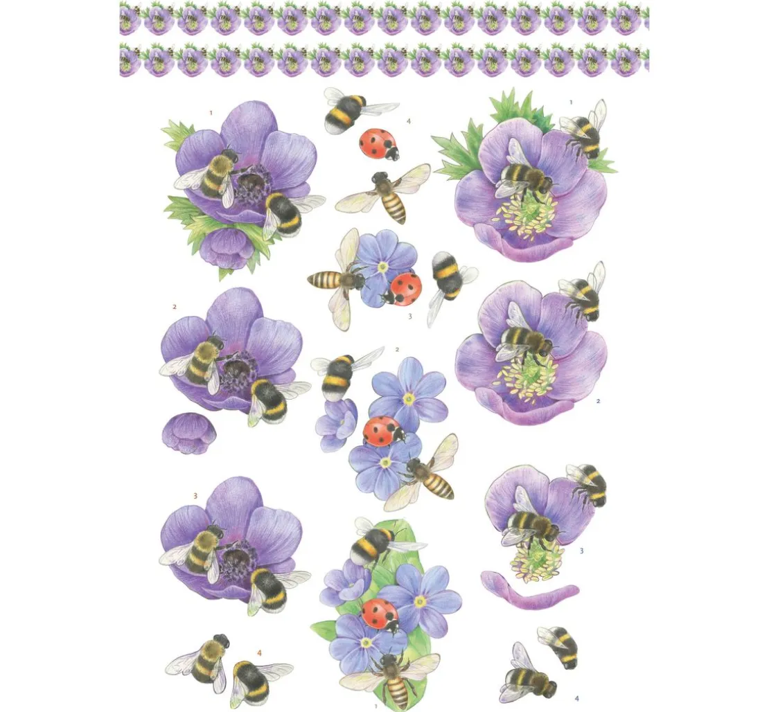 3D-Stanzbogenbuch "Spring Animals"