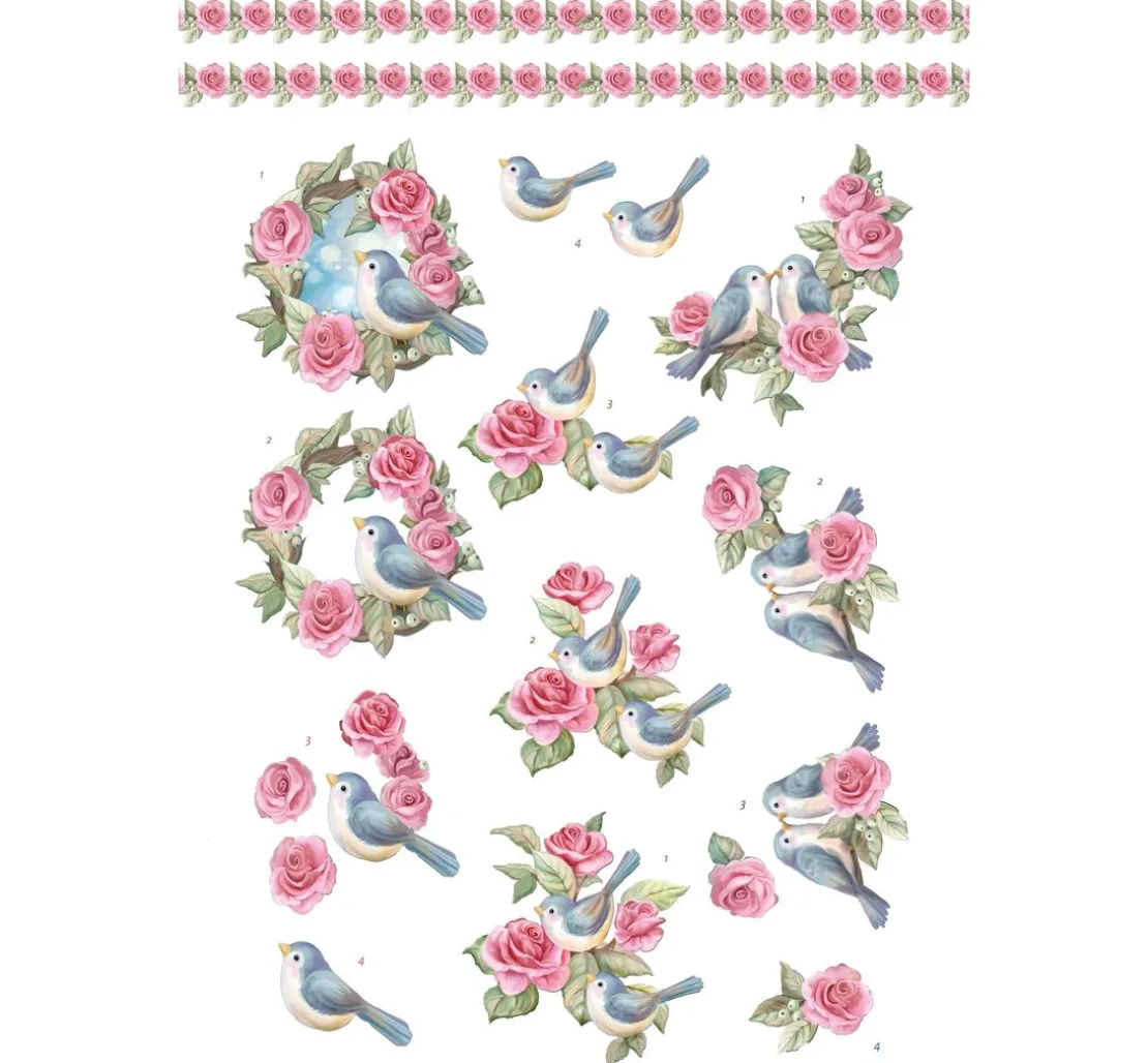 3D-Stanzbogenbuch "Spring Animals"