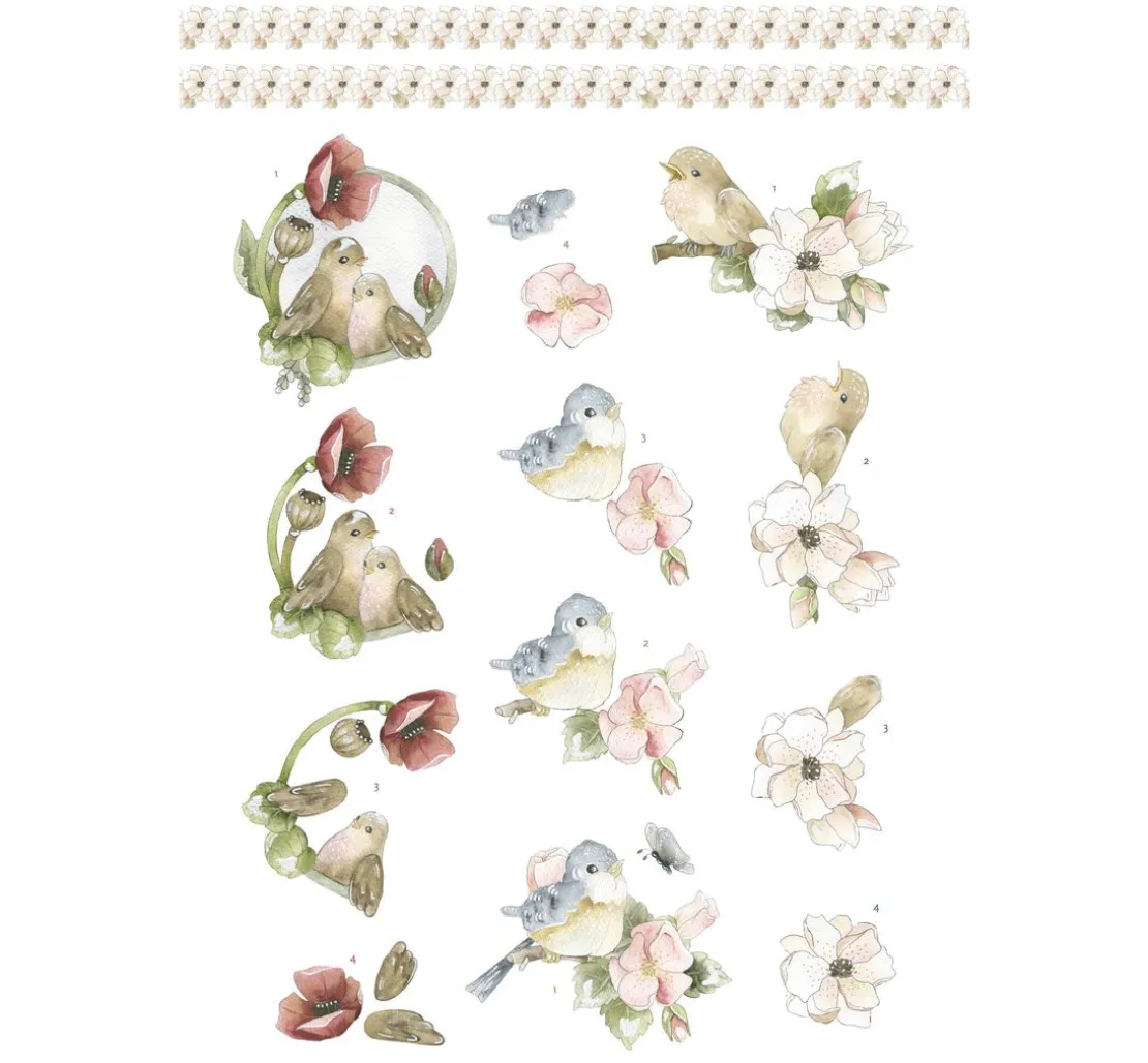 3D-Stanzbogenbuch "Spring Animals"