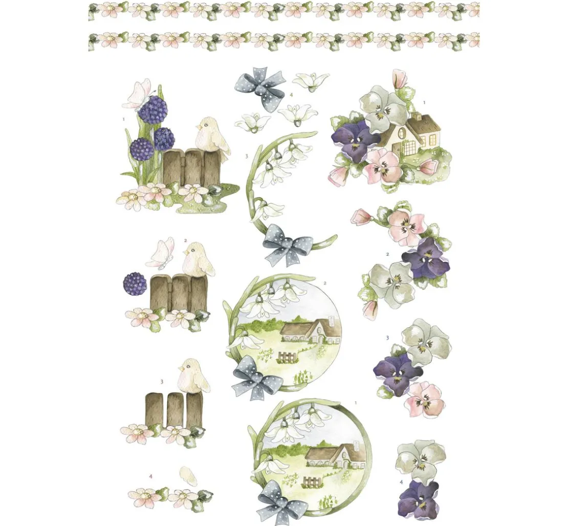 3D-Stanzbogenbuch "Spring Animals"