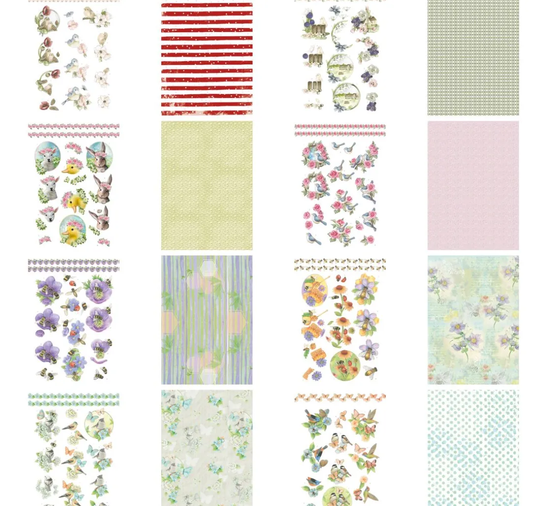 3D-Stanzbogenbuch "Spring Animals"