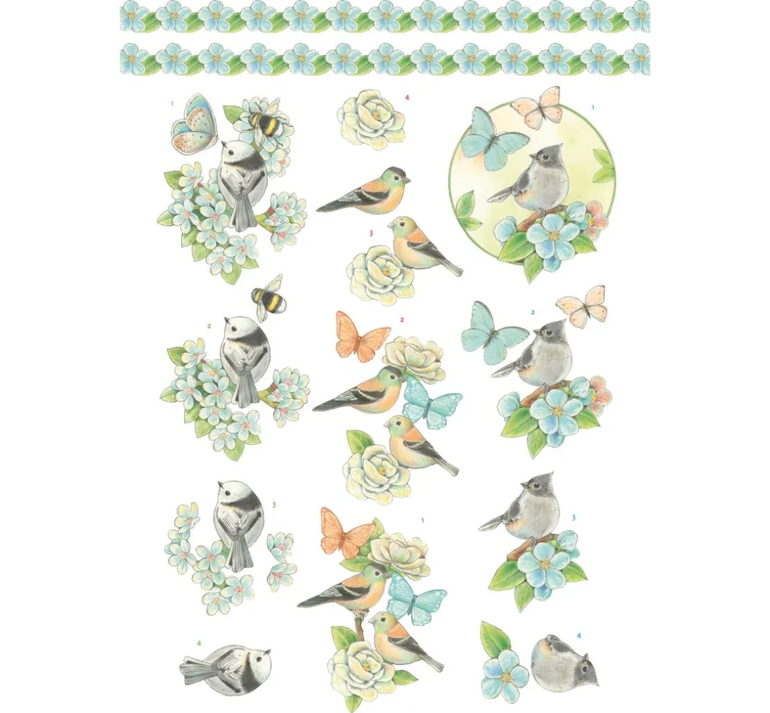 3D-Stanzbogenbuch "Spring Animals"