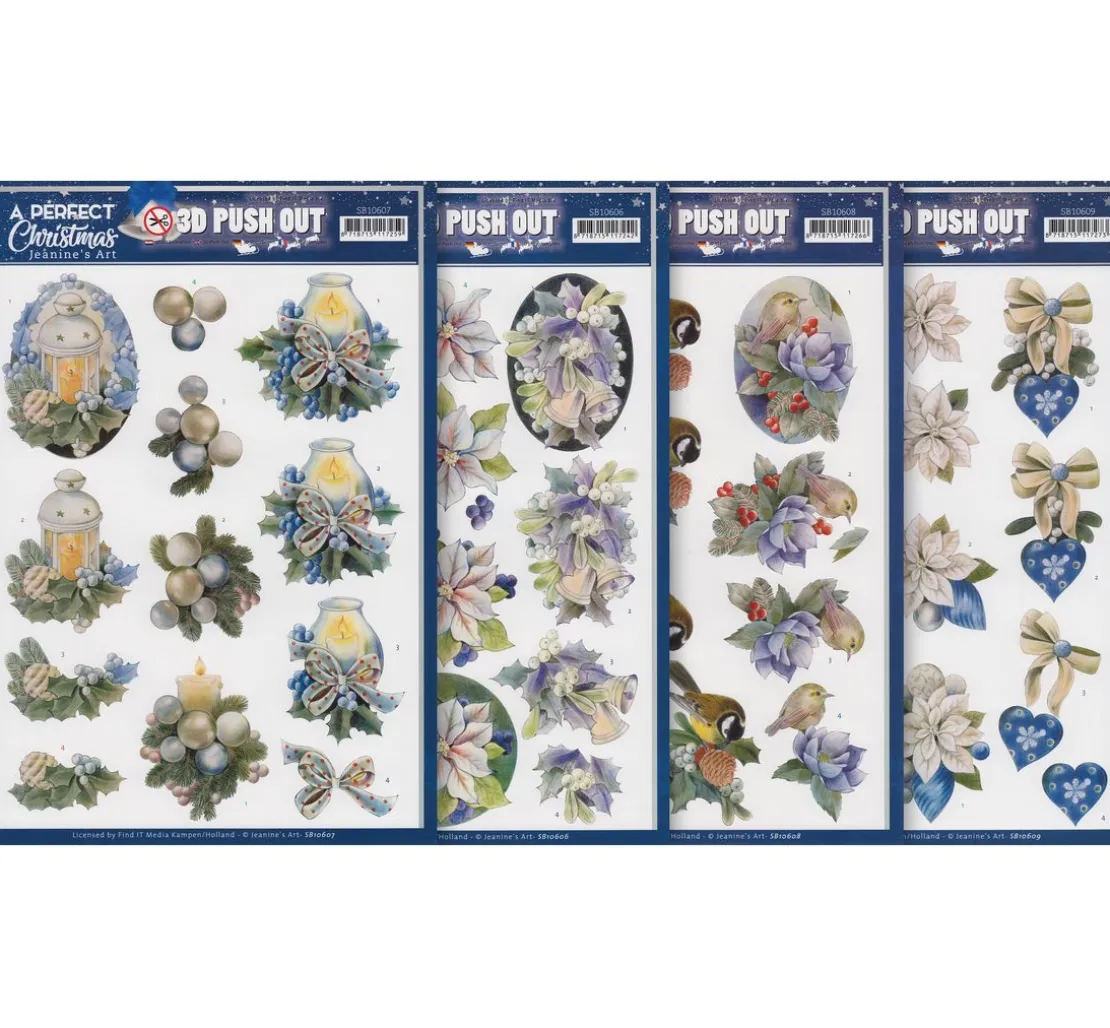 3D-Stanzbogen-Set "A perfect Christmas"