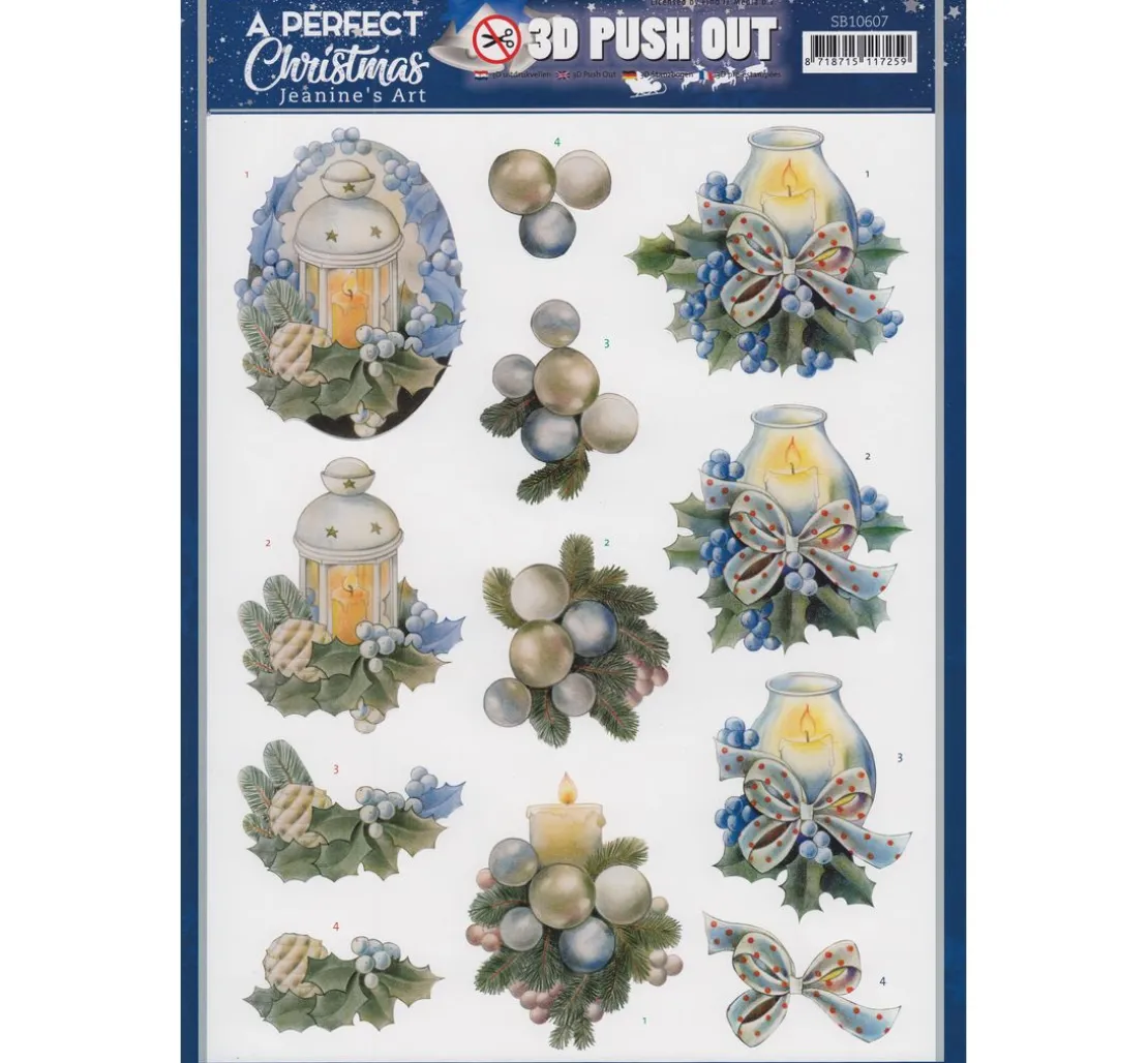 3D-Stanzbogen-Set "A perfect Christmas"