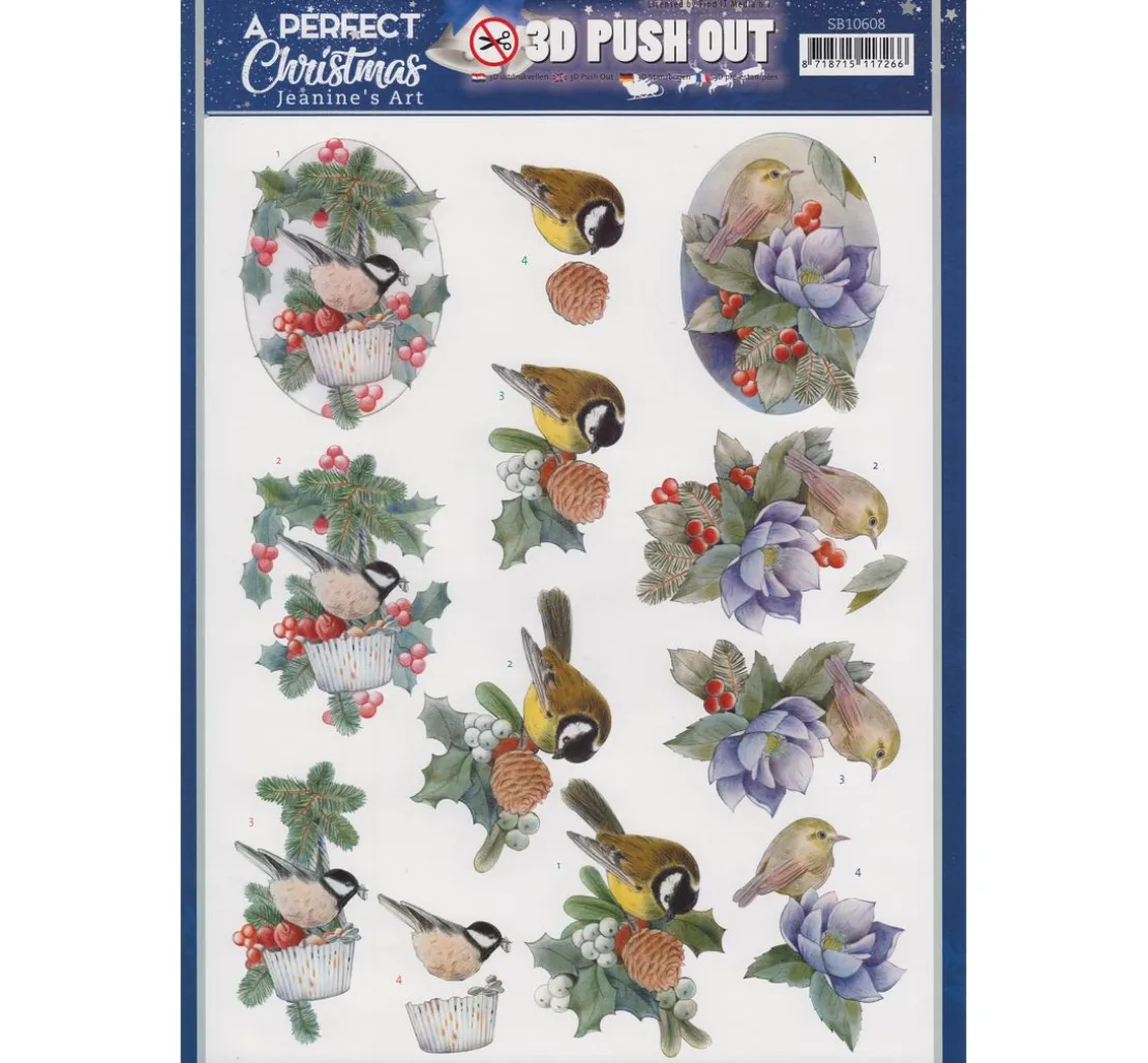 3D-Stanzbogen-Set "A perfect Christmas"