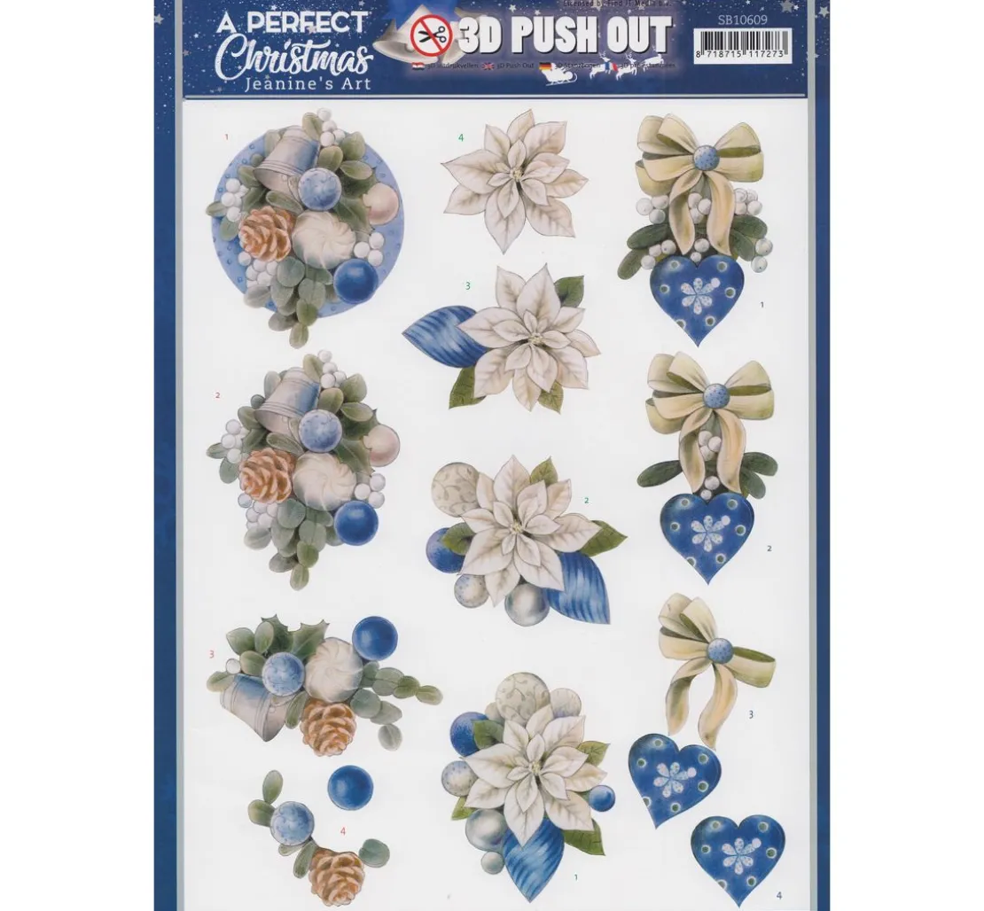 3D-Stanzbogen-Set "A perfect Christmas"