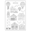 3D-Texturform "Sea Land - Houses and Lighthouse"