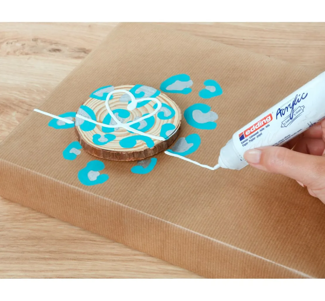edding 5000 Acrylic "Acrylmarker - Abstrakt", Breit, 5er-Set