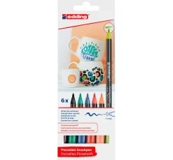 edding 4200 Porcelain brushpen "Vivid", 6er-Set