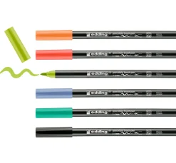 edding 4200 Porcelain brushpen "Vivid", 6er-Set