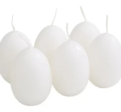 Eierkerzen, 6er-Pack im Eierkarton