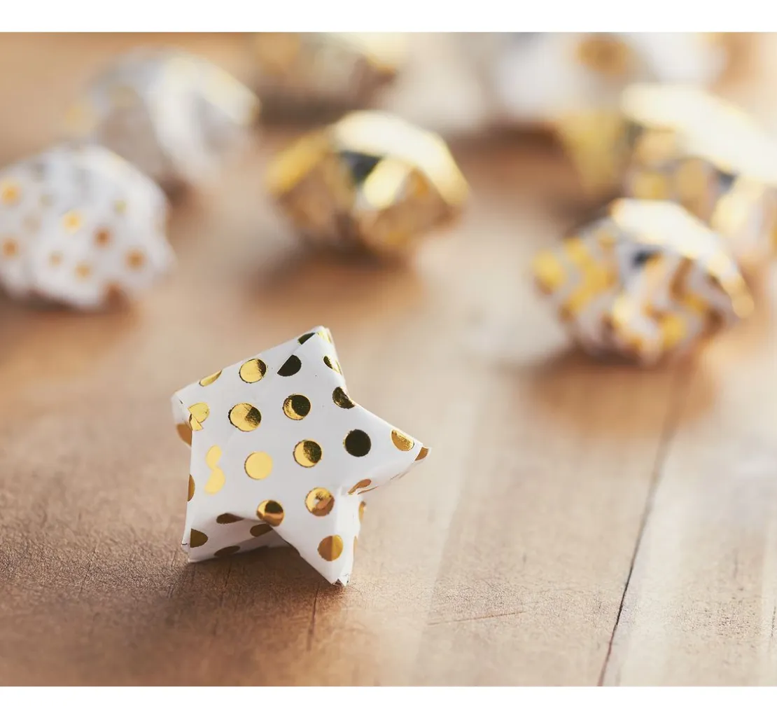 Faltpapier "Golden X-Mas"