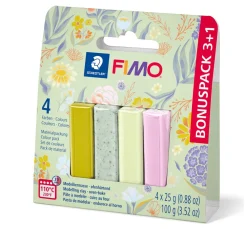 FIMO soft Materialpackung "Pastell and Botanical", 4 Farben