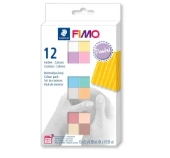 FIMO soft Materialpackung "Pastel Colours" 12 Halbblöcke, 300 g