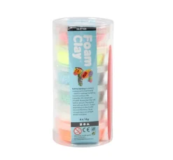 Foam Clay "Glitter", sortiert, 6 x 14 g