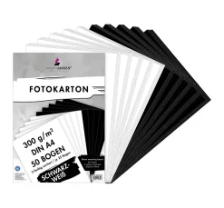 Fotokarton-Sortierung "Schwarz-Weiß"