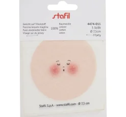 Gesicht auf Trikotstoff 