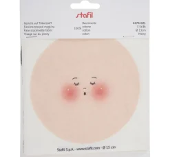 Gesicht auf Trikotstoff 
